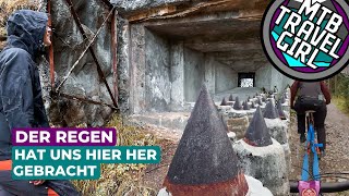 Rutschige Trails! Biken, wandern und nochmal...
