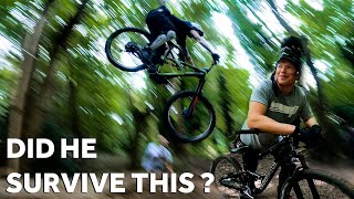 CRAZY BACKFLIP TRAIN CRASH! ** I NEARLY RAN...