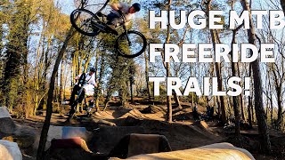 INSANE MTB FREERIDE TRAILS! ** HUGE 45FT...