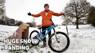 THIS WAS INSANE.. SNOW JUMPING AND BLASTING...
