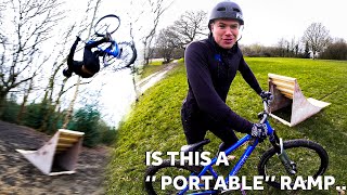 I BUILT AND RODE THIS INSANE RAMP! **IT COSTS...