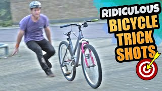 RIDICULOUS BICYCLE TRICK SHOTS!