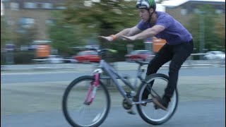 Bicycle trick shot!