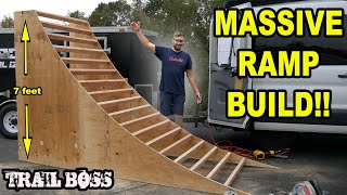 How to Build a Massive Trick Jump with Airbag...