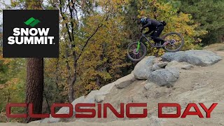 CLOSING DAY Snow Summit Bike Park (Wind, Rain,...