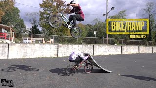 First Time Riding Our Crazy Rolling Bike/Ramp!...