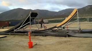 Mega ramp on a pixy bike