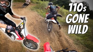 HONDA CRF110 PIT BIKE RACING!
