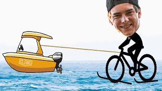 RIDING my MOUNTAINBIKE on WATER! +NEW DREAMCAR!