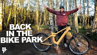 FIRST RIDE BACK AFTER INJURY!! BIKE PARK LAPS!!