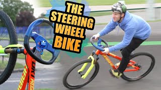 THE STEERING WHEEL MOUNTAIN BIKE - SENDING MTB...