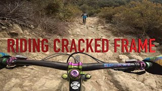 Riding Aliso Woods with a Cracked Frame (Yeti...