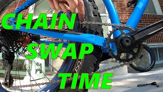 DIY ~ Chain Swap Time, 2018 Kona Wozo