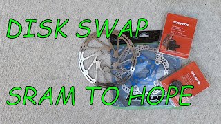 DIY - DISK SWAP SRAM TO HOPE ON MY 2018 KONA...