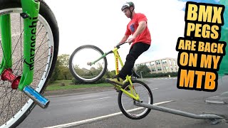 BMX PEGS ARE BACK ON MY MOUNTAIN BIKE - IS AN...