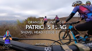 MTB Riding Patriots Flag Trails, August 17, 2021
