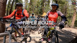 MTB Riding Paper Route on Mammoth Mountain,...
