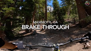 MTB Riding Brake Through on Mammoth Mountain,...