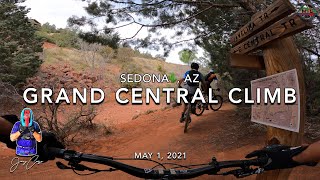MTB Riding Grand Central Climb at Sedona, May...