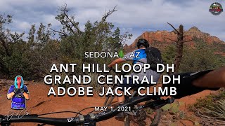 MTB Riding Grand Central Climb at Sedona, May...