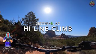 MTB Riding HiLine (Climb) at Sedona, May 2, 2021