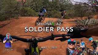 MTB Riding Soldier Pass at Sedona, May 1, 2021...