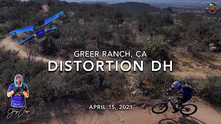 MTB Riding Distortion DH at Greer Ranch, Apr...