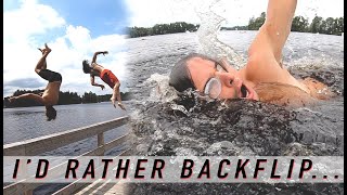 Flips Are Much Easier Than Swimming! -BECOMING...
