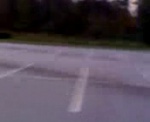 riding in a parking lot