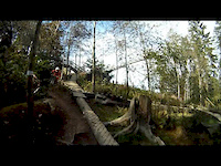 Thijs on the single trail