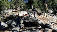 Virgin drop on corral trail