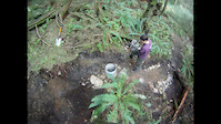 20m in 4 hours of digging
