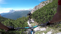 Riding in the Dolomites