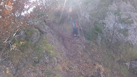 Ruben sending the crux