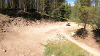John's crash at Crested Butte bike park