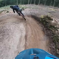 Berm OTB at windhill bikepark