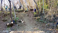 Party trail at the entrance drop of the Witch...