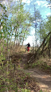 Solo ride in Devon, Alberta