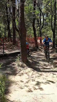 4yo Otis on Kids MTB trail