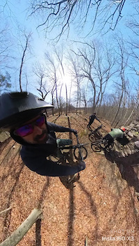 Wildcat Ridge with Charlie the trail dog