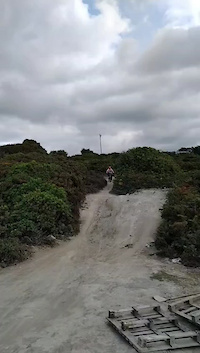 Crazy buck on a slightly steep takeoff