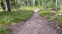 rocky section in the middle