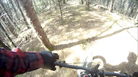 freeride lines on the trail at hell's valley