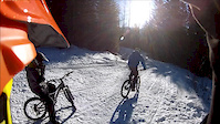 Downhill Snow Riding On Copper Access Road