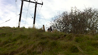 Pete messing up a berm