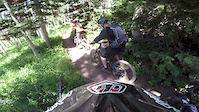 Following the one in front