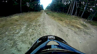 Descida na pista DH3 da serra da Lousã