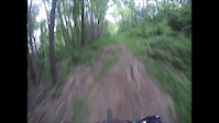 Upper middle section of backyard downhill