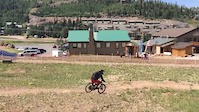 Feature at end of run