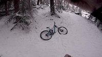 Snowy ride on the Giant Glory
